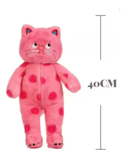 Peluches Con Manta Suaveregalo Ideal40a50cm+manta 1,55x1m Gato Rosa