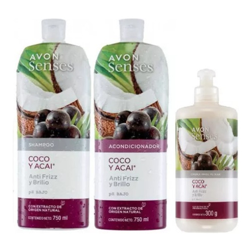 Set X3 Shampoo +ac Coco Y Acai - mL a $43165