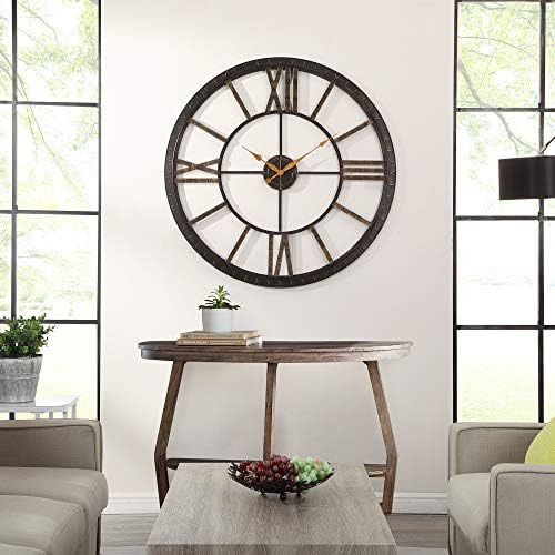 Firstime & Co. Reloj De Pared Big Time De Bronce, Gran Decor