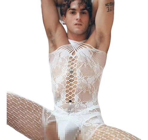 Calzon De Encaje Flor Para Hombre Encaje Sexy Pijamas Corset