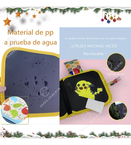 Niños Libro De Dibujo Pintura A Prueba De Agua Reutilizable