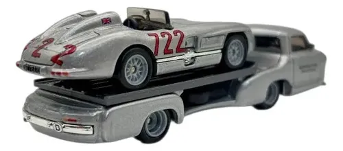 Hot Wheels Premium Team Transport Mercedes - Benz 300 Slr Cinza