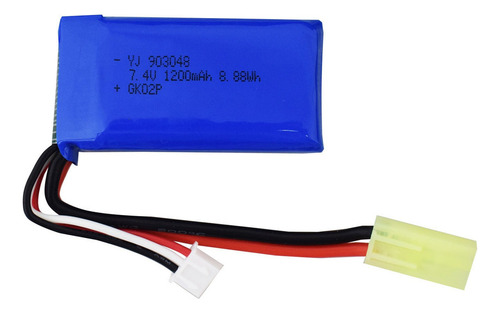 Bateria De Lítio J 7.4v 1200mah Para 2.4g 1:18 Full Scale 92