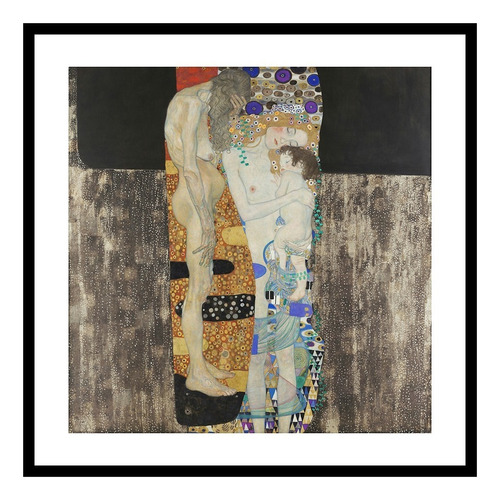 Cuadro Las Tres Edades De La Mujer Klimt 20x20 Cm Myc Arte