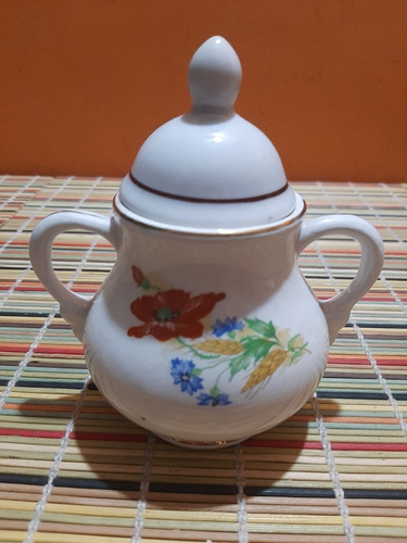 Azucarera Antigua De Porcelana Faco Art 1168