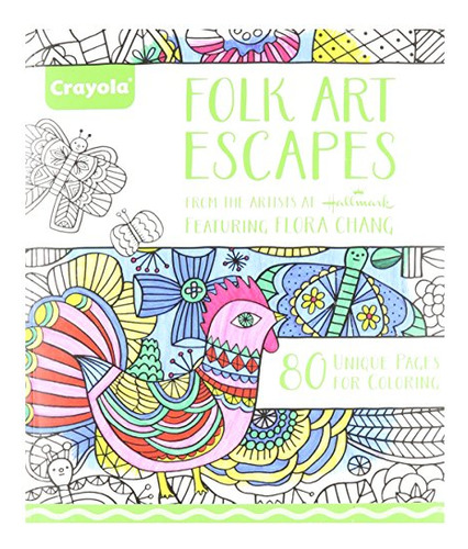 Libro Para Colorear Crayola Folk Art Escapes