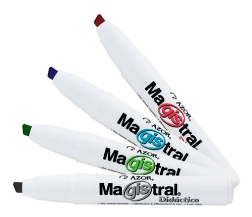 8 Marcadores Magistral Didactico P/ Pizarron Blanco Surtidos