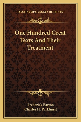 Libro One Hundred Great Texts And Their Treatment - Barto...