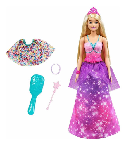 Barbie Dreamtopia Transformación 2 En 1 Princesa A Sirena