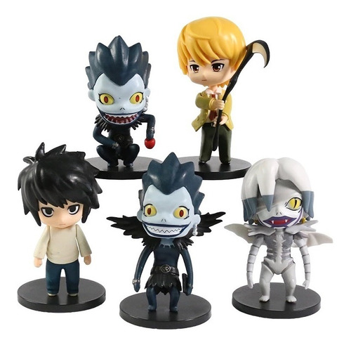 Colección De 5 Figuras De Death Note 9cm Animé