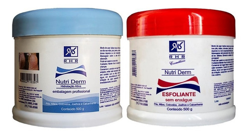  Kit Cremes Nutri Derm 500g E Esfoliante De 500g - Rhr