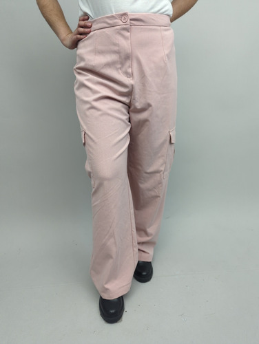 Pantalón Marca Opposite (xxl) De Color Rosado Como Nuevo