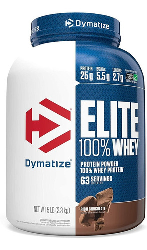 Suplemento en polvo Dymatize  Elite 100% Whey Protein proteínas sabor chocolate peanut butter en pote de 2.3kg