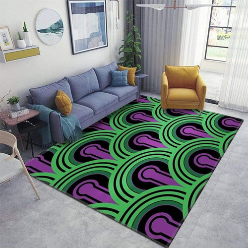 Alfombra De Hotel De The Shining Purple / Green Area Rugs An