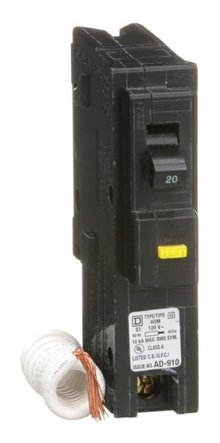 Breaker Schneider Homeline Monopolar 20a 120 V Hom120gfi