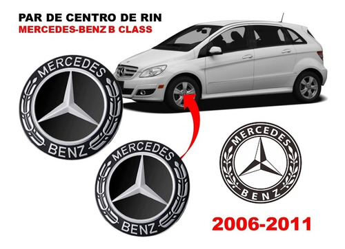 Par De Centros De Rin Mercedes-benz B Class 06-11 75 Mm