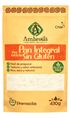 Ambrosia Pre-mezcla Pan Integral Sin Gluten 430 G