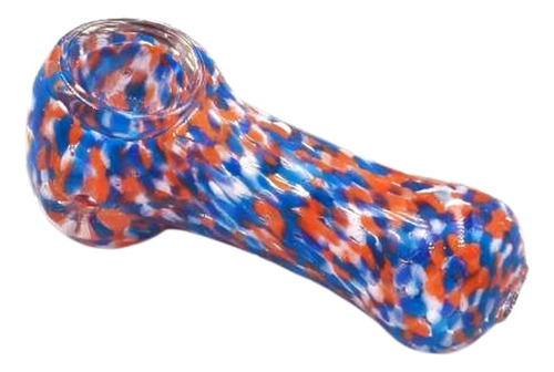 Pipa De Vidrio Murano Confeti Fuego 9 Cm