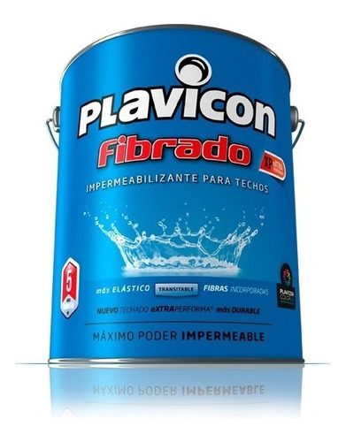 Plavicon Fibrado Impermeabilizante Techos/terrazas 1,25k M M