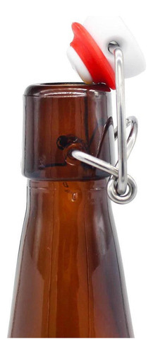 Imagen 5 de 6 de 6 Botellas De Vidrio Ambar + Tapón Mecánico 330ml