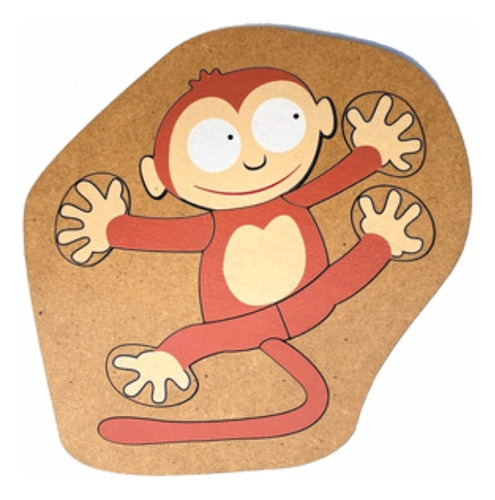 Puzzle De Madera Encastre Animales Surtidos 4 - 7 Piezas