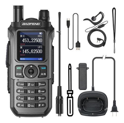 Ham Radio Walkie Baofeng Uv 21 Pro V2 De Triple Banda Tipo C