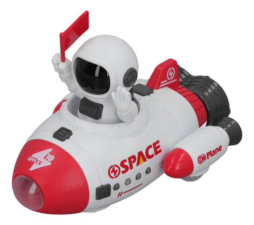 Transbordador Espacial Red Red Blast Off De Juguete Con Rota