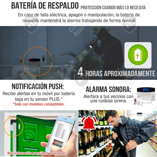 Imagen 8 de 10 de Wifi Kit 9 Alarma Gsm Alerta Inalambrica Seguridad Plus Casa