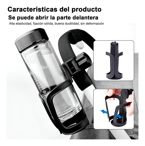 Soporte Porta Vasos Botellas Motocicleta Bicicleta Carreola