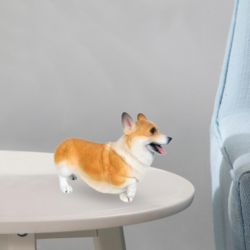 Xt Estatua De Perro Corgi, Figura De Perro, Amarilla
