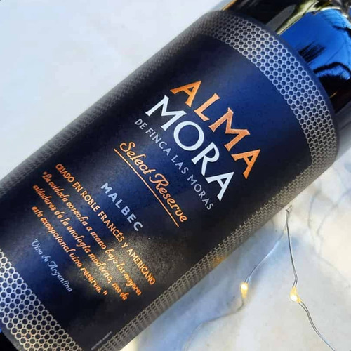 Vino Alma Mora Malbec Select Reserve Tinto 750ml Pack X3