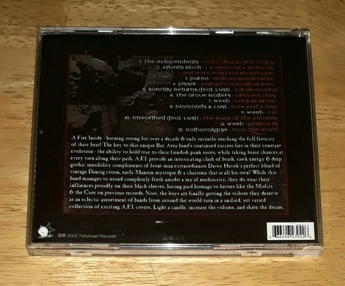 A Tribute To A.f.i. Cd Punk Goth Afi Lust The Grave Matters (Usado)