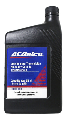 Aceite Transmision Manual 946 Ml Sinteco Aveo Onix Sonic 