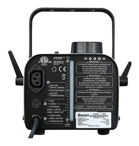 Máquina De Humo Antari F-80z Color Gris 230v