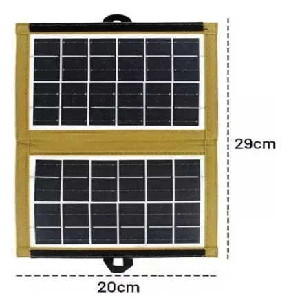 Panel Solar Para Cargar Dispositivos Tipo Camping