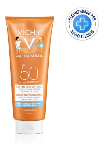 Protector Solar Vichy Para Niños Textura Gel-crema Spf50+