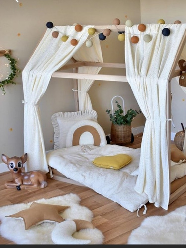 Imagen 1 de 7 de Cama Montessori Palet 1 Plaza
