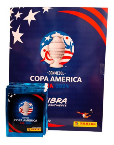 Álbum Copa América Usa 2024 Y 4 Sobres De Figuritas