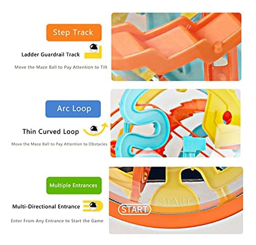 Maze Ball, Juegos De Rompecabezas 3d Intellect Ball, Con 167