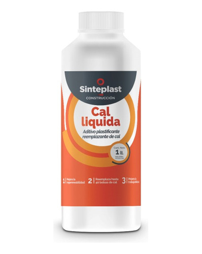Cal Liquida Plastificante Sinteplast X 1lt Reemplaza 40 Cal