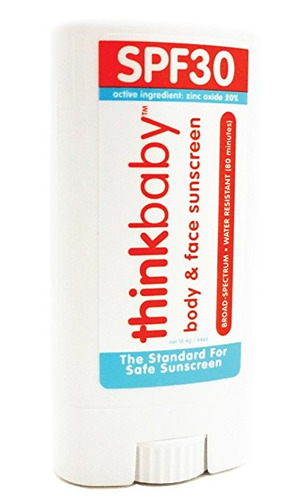 Thinkbaby Stick Protector Solar, Blanco / Naranja, 0,64 Onza