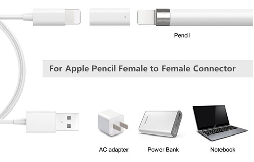 Para Apple Lápiz Cable Adaptador De Carga Para iPad Pro Hem