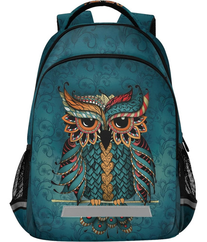 Búho Imprimir Boho Bolso Mochila Étnica Mujeres Hombr...