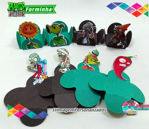 Forminha 3d P/ Doces Plants Vs Zombie
