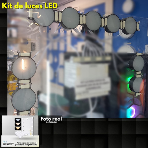 Kit Bombillos Led Para Espejo De Tocador-peinadora 6000k Zu