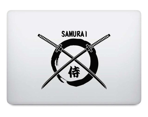 Laptop Vinilo Adhesivo Samurai Para Laptop