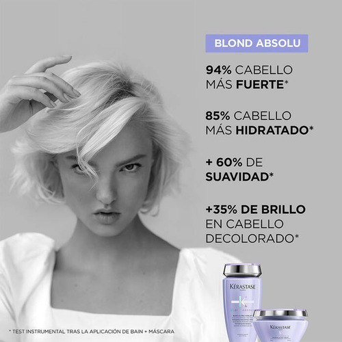 Kit Tratamiento Matizador para el Cabello Rubio Kerastase Shampoo Morado Bain Ultraviolet 250 ml y Serum Cicanuit 90 ml