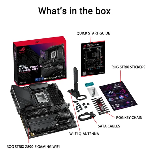 Asus Rog Z890-e Wifi7 Ddr5 Atx 7x M.2 T4 Usb-c Ai Oc
