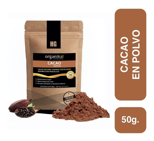 Cacao Natural En Polvo X 50g 