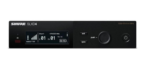 Shure Slxd4 Receptor Inalámbrico Digital Color Negro